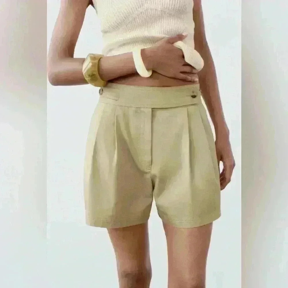 ZARA SIDE STRAP CARGO SHORTS